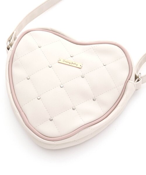 apres les cours（アプレレクール）の「キルトハートポシェット（ショルダーバッグ・キッズ・ブラック/アイボリー・FREE）」の11枚目の写真