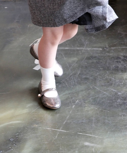 Rora（ローラ）の「エマリー 後リボン クールソックス（ソックス/靴下・キッズ・ブラック/ホワイト・14㎝/16cm/20cm/18cm/14cm）」の9枚目の写真