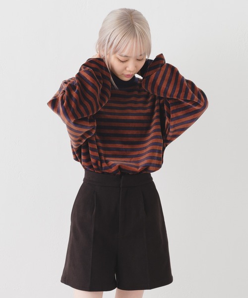 WHIMSIC（ウィムジック）の「【UNISEX】ベロアタートルネック