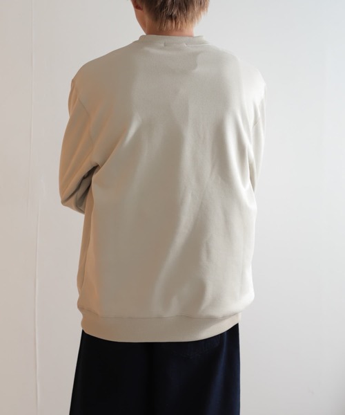 SENSE OF PLACE by URBAN RESEARCH（センスオブプレイスバイアーバンリサーチ）の「フェイクスエードスウェットシャツ（スウェット・メンズ・ライトベージュ/ブラック/オリーブ/ブルー・MEDIUM/LARGE）」の9枚目の写真