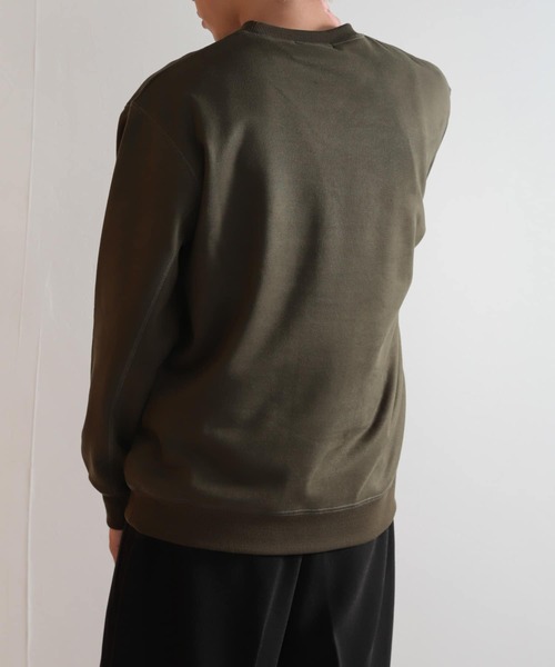 SENSE OF PLACE by URBAN RESEARCH（センスオブプレイスバイアーバンリサーチ）の「フェイクスエードスウェットシャツ（スウェット・メンズ・ライトベージュ/ブラック/オリーブ/ブルー・MEDIUM/LARGE）」の19枚目の写真