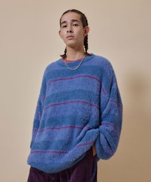 re_k by JUNRED | re_k by JUNRED / シャギーボーダールーズニットプルオーバー(ニット/セーター)