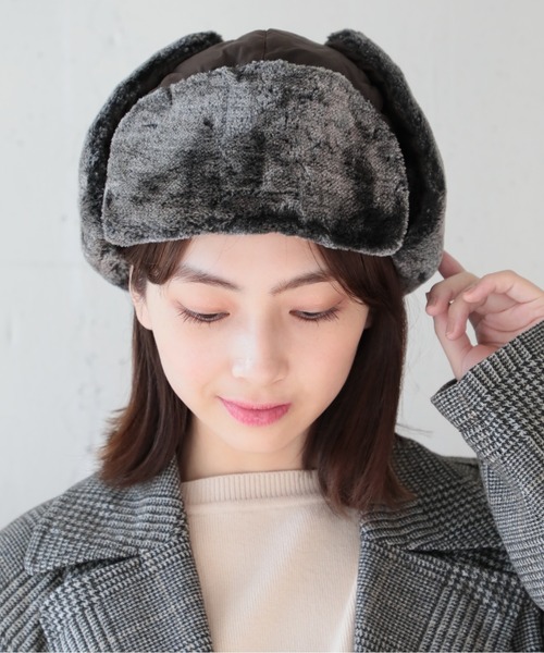 SETUP7（セットアップセブン）の「【SETUP7】パイロットキャップ フライトキャップ KNF039（キャップ・レディース・ネイビー/ブラウン/グレー/ブラック・FREE）」の16枚目の写真