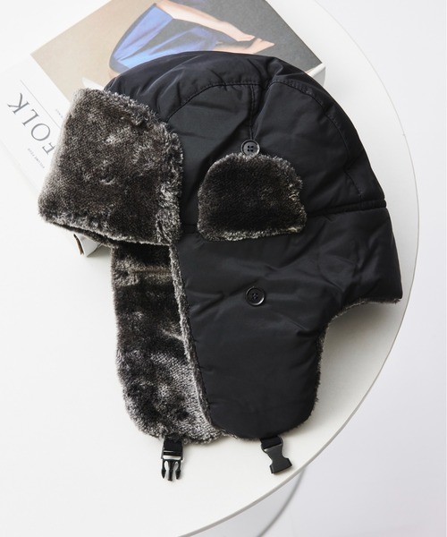 SETUP7（セットアップセブン）の「【SETUP7】パイロットキャップ フライトキャップ KNF039（キャップ・レディース・ネイビー/ブラウン/グレー/ブラック・FREE）」の10枚目の写真