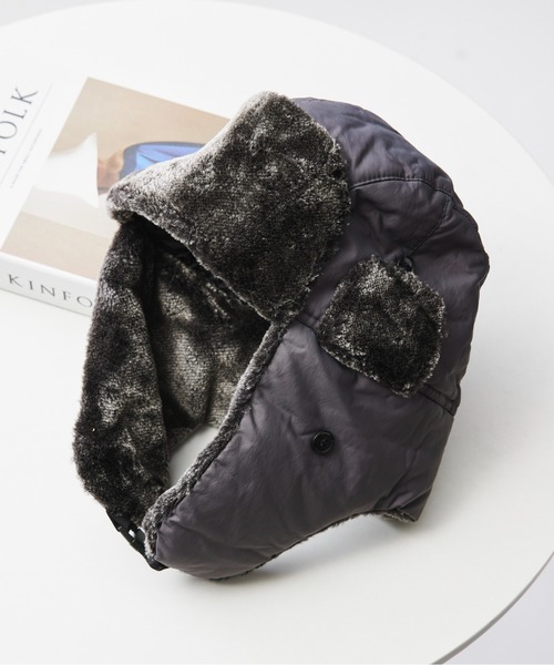 SETUP7（セットアップセブン）の「【SETUP7】パイロットキャップ フライトキャップ KNF039（キャップ・レディース・ネイビー/ブラウン/グレー/ブラック・FREE）」の15枚目の写真