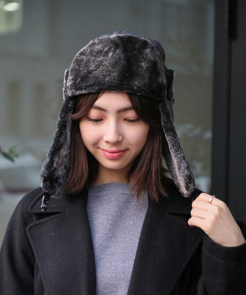 SETUP7（セットアップセブン）の「【SETUP7】パイロットキャップ フライトキャップ KNF039（キャップ・レディース・ネイビー/ブラウン/グレー/ブラック・FREE）」の11枚目の写真