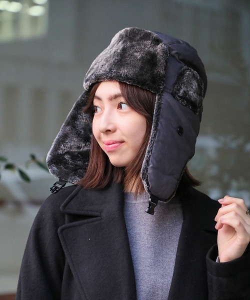 SETUP7（セットアップセブン）の「【SETUP7】パイロットキャップ フライトキャップ KNF039（キャップ・レディース・ネイビー/ブラウン/グレー/ブラック・FREE）」の12枚目の写真