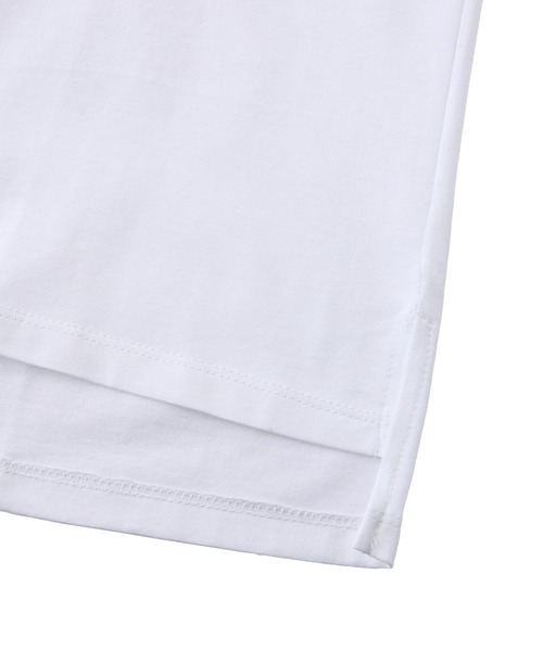 Priv. Spoons Club(プライベートスプーンズクラブ)の「mercerized cotton tee / マーセライズドコットンTシャツ(Tシャツ/カットソー・レディース・ホワイト/ネイビー・FREE)」の13枚目の写真