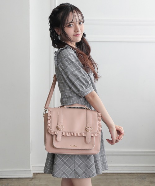 SecretDoor(シークレットドア)の「3way ショルダーバッグ ハンドバッグ リュック サッチェルバッグ マロン(バックパック/リュック・レディース・ブラック/アイボリー/ピンク・FREE)」の12枚目の写真