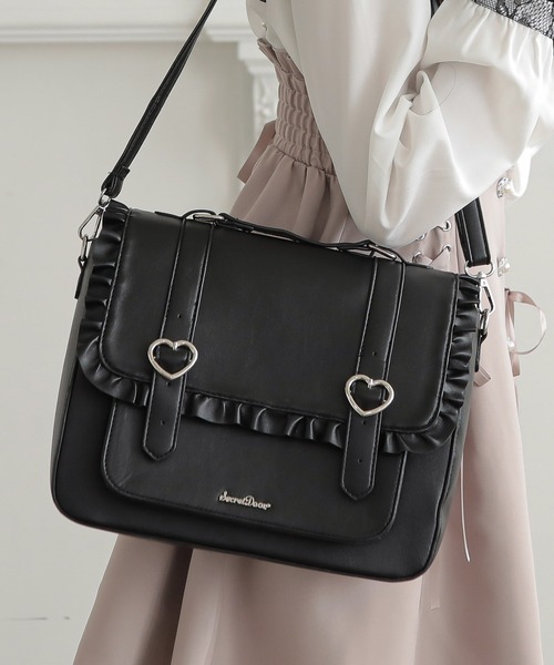 SecretDoor(シークレットドア)の「3way ショルダーバッグ ハンドバッグ リュック サッチェルバッグ マロン(バックパック/リュック・レディース・ブラック/アイボリー/ピンク・FREE)」の21枚目の写真