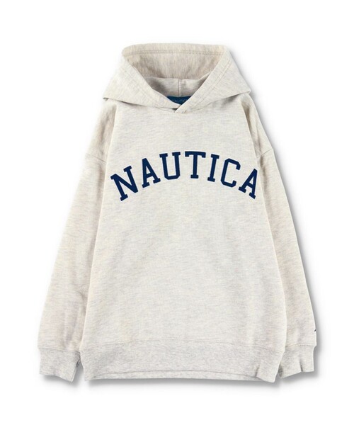 NAUTICA（ノーティカ）の「【NAUTICA/ノーティカ】アップリケロゴ裏毛パーカー（パーカー・キッズ・ネイビー/オレンジ/マスタード/アイボリー/グリーン/ブラック/ダークグリーン/杢グレー/エンジ/パープル・M/L/XL/XS/S）」の12枚目の写真