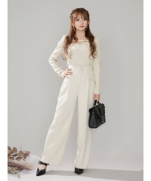 EATME（イートミー）の「ベルテッドリブTOP（Tシャツ/カットソー・レディース・ベージュ/ブラック/グレー・FREE）」の17枚目の写真