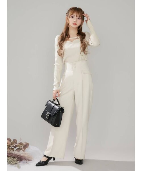 EATME（イートミー）の「ベルテッドリブTOP（Tシャツ/カットソー・レディース・ベージュ/ブラック/グレー・FREE）」の19枚目の写真