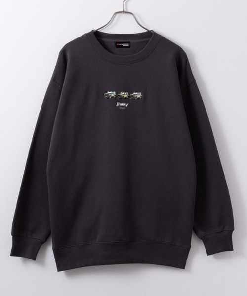 CLUB HAUS ブラック 長袖トレーナー L 刺繍ロゴトレーナー ランドクルーザー/ジムニー（スウェット