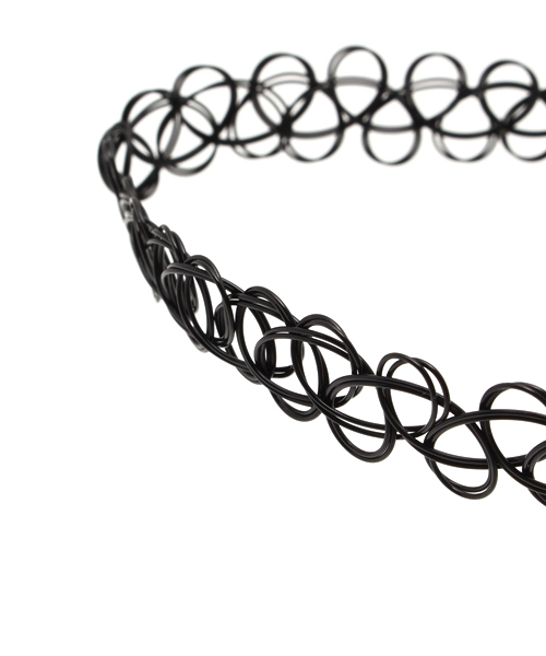 WEGO（ウィゴー）の「WEGO/タトゥーチョーカーセット（ネックレス・レディース・ブラック/その他1/ホワイト・FREE）」の8枚目の写真