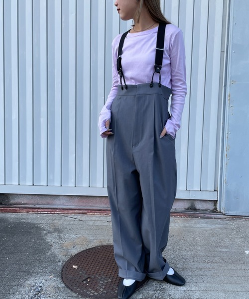 MILLER（ミラー）の「[MILLER/ミラー] 別注 クルーネックシアーTシャツ（Tシャツ/カットソー・レディース・イエロー/ブラック/ラベンダー/オフホワイト/ピンク/ブラウン・F）」の9枚目の写真