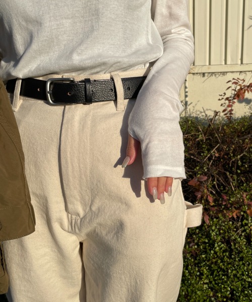 MILLER（ミラー）の「[MILLER/ミラー] 別注 クルーネックシアーTシャツ（Tシャツ/カットソー・レディース・イエロー/ブラック/ラベンダー/オフホワイト/ピンク/ブラウン・F）」の19枚目の写真