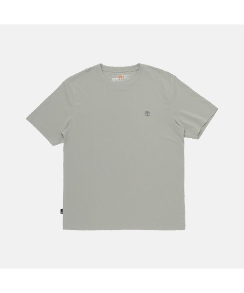 Timberland(ティンバーランド)の「メンズ 半袖 クイックドライ Tシャツ(Tシャツ/カットソー・メンズ・グレー/アッシュグレー/クリーム/ダークブルー・LARGE/MEDIUM/SMALL/X-LARGE/XX-LARGE)」の1枚目の写真