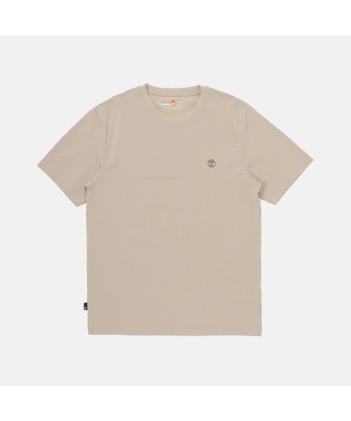 Timberland(ティンバーランド)の「メンズ 半袖 クイックドライ Tシャツ(Tシャツ/カットソー・メンズ・グレー/アッシュグレー/クリーム/ダークブルー・LARGE/MEDIUM/SMALL/X-LARGE/XX-LARGE)」の3枚目の写真
