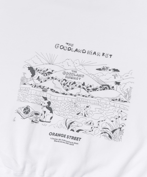 THE GOODLAND MARKET（ザグッドランドマーケット）の「ザ グッドランド マーケット　THE GOODLAND SWEAT（スウェット・メンズ・オフホワイト・MEDIUM/LARGE）」の4枚目の写真