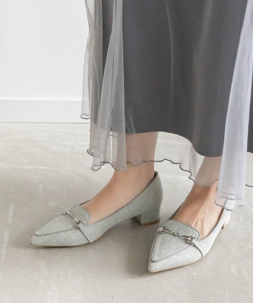 RANDA（ランダ）の「ポインテッドトゥビットローファー（その他シューズ・レディース・ブラック/アイボリー/ブルー・S/M/L/LL）」の3枚目の写真