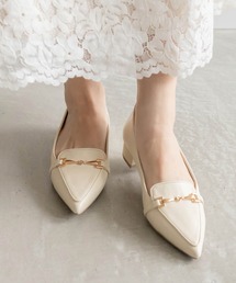 ポインテッドトゥビットローファー