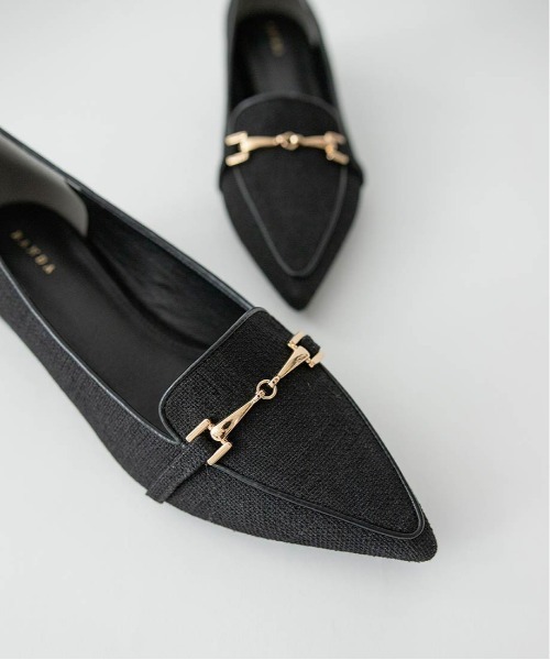 RANDA（ランダ）の「ポインテッドトゥビットローファー（その他シューズ・レディース・ブラック/アイボリー/ブルー・S/M/L/LL）」の6枚目の写真