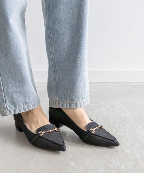 RANDA（ランダ）の「ポインテッドトゥビットローファー（その他シューズ・レディース・ブラック/アイボリー/ブルー・S/M/L/LL）」の8枚目の写真