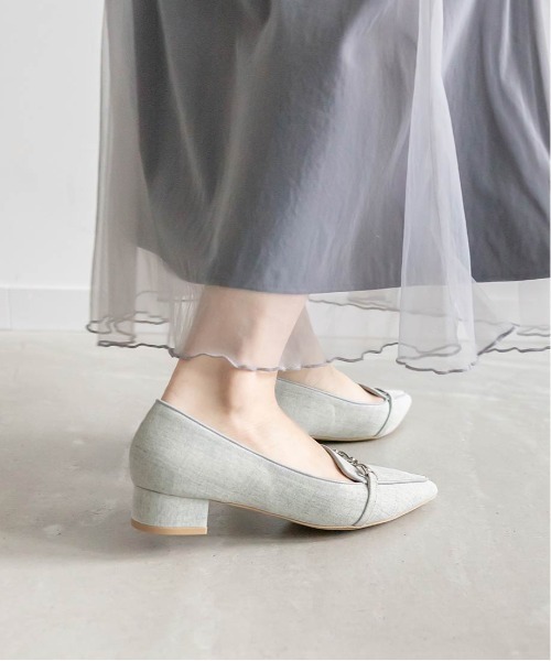 RANDA（ランダ）の「ポインテッドトゥビットローファー（その他シューズ・レディース・ブラック/アイボリー/ブルー・S/M/L/LL）」の14枚目の写真