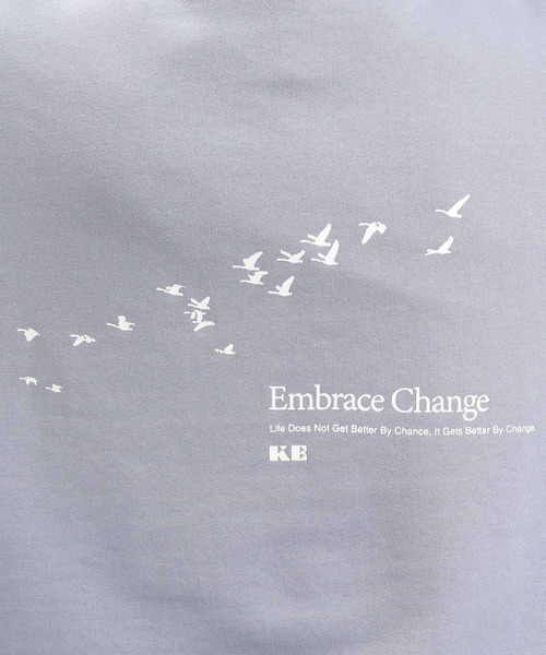 GLOBAL WORK Smile Seed Store（グローバルワーク スマイルシードストア）の「ドライ裏毛プリントパーカー/984080（パーカー・メンズ・グレー/サックスブルー/ブラック・MEDIUM/LARGE/SMALL/X-LARGE）」の5枚目の写真