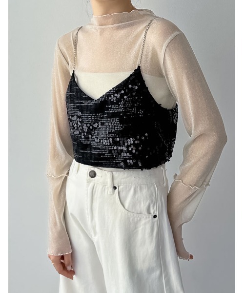 Re:EDIT（リエディ）の「[2024SS COLLECTION]2WAYスパンコールチェーン