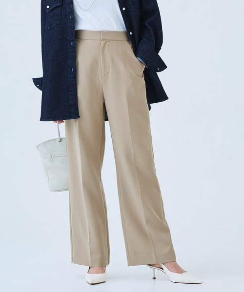 RASW（ラス）の「[RASW]センタープレスリラックスパンツ（その他パンツ・レディース・ベージュ/ブラック・L/M/S）」の22枚目の写真