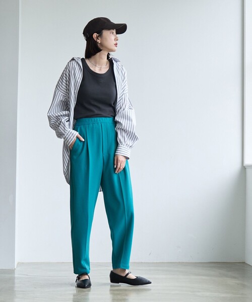 PENNEYS(ぺニーズ)の「PENNEYS(ぺニーズ)別注ロンドンストライプシャツ(シャツ/ブラウス・レディース・ライトグレー/オレンジ/ロイヤルブルー・FREE)」の6枚目の写真