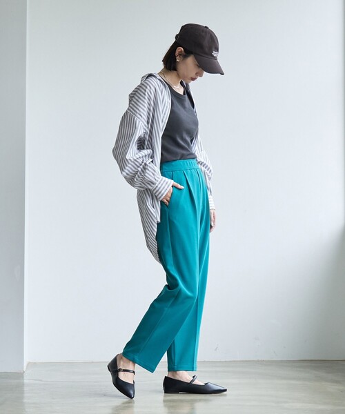 PENNEYS(ぺニーズ)の「PENNEYS(ぺニーズ)別注ロンドンストライプシャツ(シャツ/ブラウス・レディース・ライトグレー/オレンジ/ロイヤルブルー・FREE)」の7枚目の写真