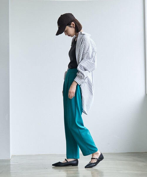 PENNEYS(ぺニーズ)の「PENNEYS(ぺニーズ)別注ロンドンストライプシャツ(シャツ/ブラウス・レディース・ライトグレー/オレンジ/ロイヤルブルー・FREE)」の8枚目の写真
