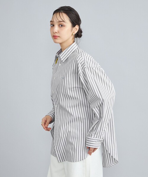 PENNEYS(ぺニーズ)の「PENNEYS(ぺニーズ)別注ロンドンストライプシャツ(シャツ/ブラウス・レディース・ライトグレー/オレンジ/ロイヤルブルー・FREE)」の11枚目の写真
