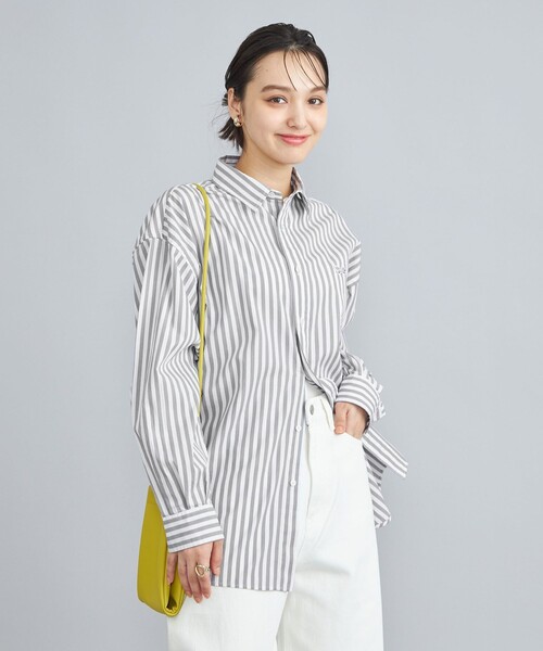 PENNEYS(ぺニーズ)の「PENNEYS(ぺニーズ)別注ロンドンストライプシャツ(シャツ/ブラウス・レディース・ライトグレー/オレンジ/ロイヤルブルー・FREE)」の12枚目の写真