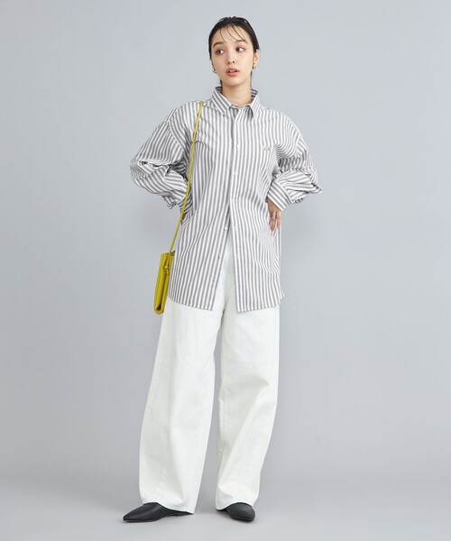 PENNEYS(ぺニーズ)の「PENNEYS(ぺニーズ)別注ロンドンストライプシャツ(シャツ/ブラウス・レディース・ライトグレー/オレンジ/ロイヤルブルー・FREE)」の13枚目の写真