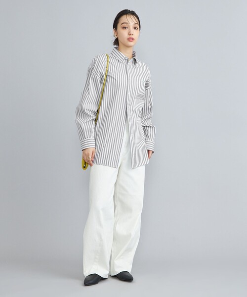 PENNEYS(ぺニーズ)の「PENNEYS(ぺニーズ)別注ロンドンストライプシャツ(シャツ/ブラウス・レディース・ライトグレー/オレンジ/ロイヤルブルー・FREE)」の14枚目の写真