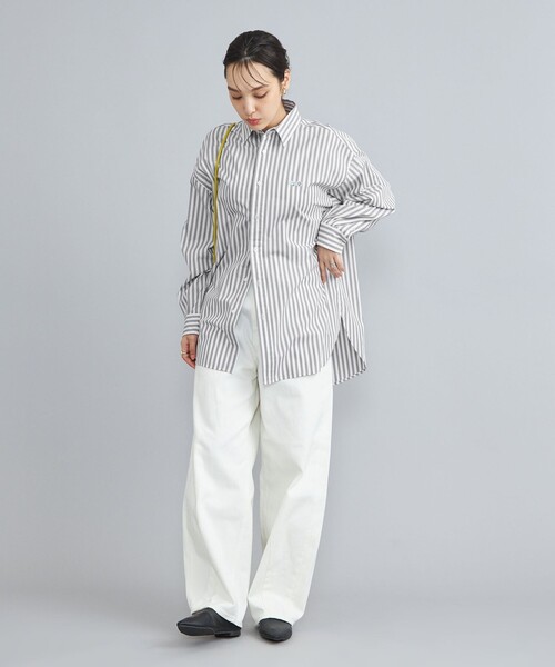 PENNEYS(ぺニーズ)の「PENNEYS(ぺニーズ)別注ロンドンストライプシャツ(シャツ/ブラウス・レディース・ライトグレー/オレンジ/ロイヤルブルー・FREE)」の16枚目の写真