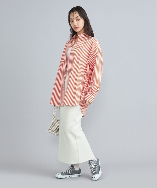 PENNEYS(ぺニーズ)の「PENNEYS(ぺニーズ)別注ロンドンストライプシャツ(シャツ/ブラウス・レディース・ライトグレー/オレンジ/ロイヤルブルー・FREE)」の19枚目の写真