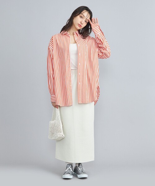 PENNEYS(ぺニーズ)の「PENNEYS(ぺニーズ)別注ロンドンストライプシャツ(シャツ/ブラウス・レディース・ライトグレー/オレンジ/ロイヤルブルー・FREE)」の21枚目の写真