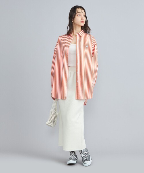 PENNEYS(ぺニーズ)の「PENNEYS(ぺニーズ)別注ロンドンストライプシャツ(シャツ/ブラウス・レディース・ライトグレー/オレンジ/ロイヤルブルー・FREE)」の22枚目の写真