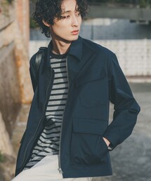 THE SHOP TK  | 【MOVE FREE MOVE MORE】【セットアップ可】SOLOTEXダブルクロスミリタリーブルゾン(ブルゾン)