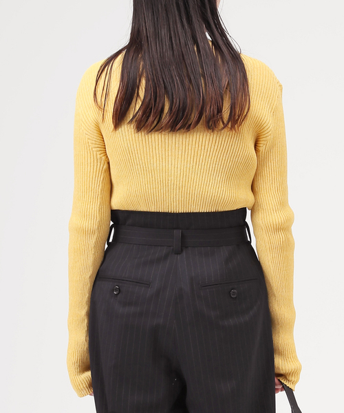 AP STUDIO(エーピーストゥディオ)の「TC リブロングカーディガン(カーディガン/ボレロ・レディース・ネイビー/イエロー/グレー・FREE)」の19枚目の写真