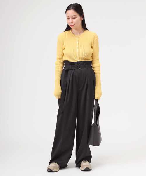 AP STUDIO(エーピーストゥディオ)の「TC リブロングカーディガン(カーディガン/ボレロ・レディース・ネイビー/イエロー/グレー・FREE)」の18枚目の写真