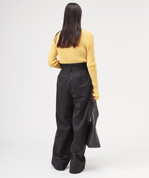 AP STUDIO(エーピーストゥディオ)の「TC リブロングカーディガン(カーディガン/ボレロ・レディース・ネイビー/イエロー/グレー・FREE)」の16枚目の写真