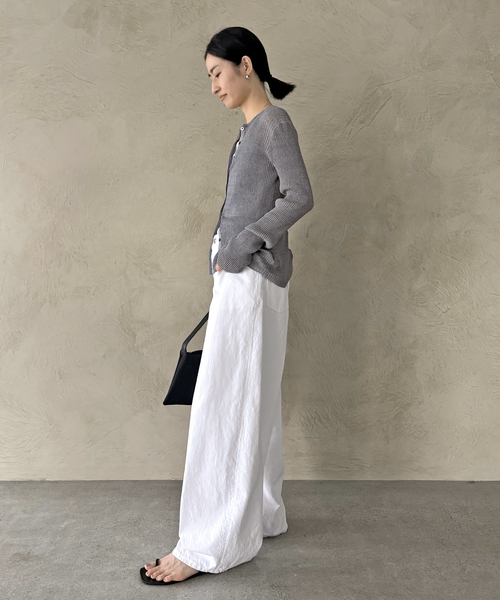 AP STUDIO(エーピーストゥディオ)の「TC リブロングカーディガン(カーディガン/ボレロ・レディース・ネイビー/イエロー/グレー・FREE)」の13枚目の写真