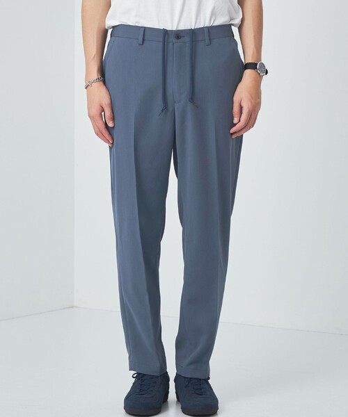 green label relaxing（グリーンレーベルリラクシング）の「クリスプツイル ワイド ユーティリティ パンツ -ストレッチ・防シワ・接触冷感-（その他パンツ・メンズ・ダークグレー/ロイヤルブルー・S/M/L/XL）」の8枚目の写真