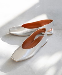 menue | スクエアトゥ バックストラップ パンプス(パンプス)